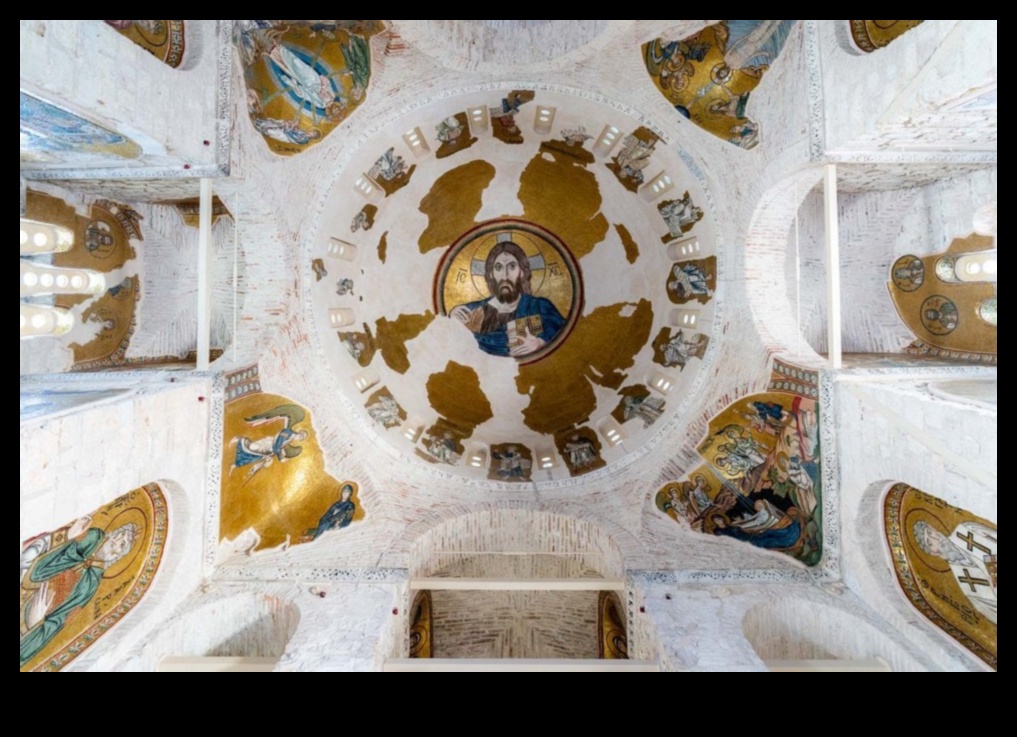 Dafni klosteris: freskas no Bizantijas dārgumiem