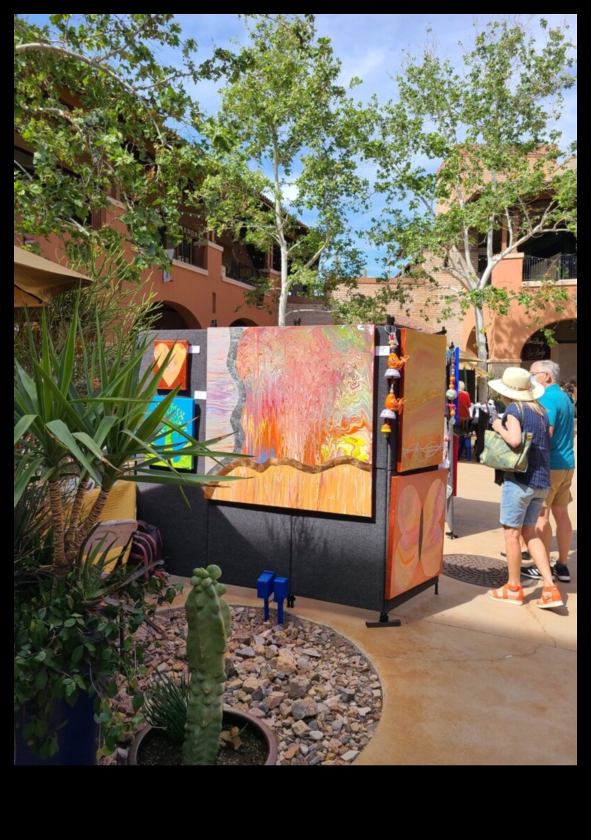 Kā ainavas iedvesmo un ietekmē brīvdabas mākslas tirgu dizainu?