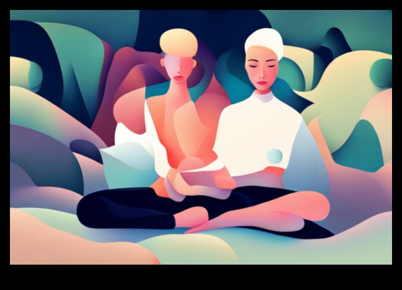 Mierīgs audekls: relaksācijas paņēmienu attēla gleznošana