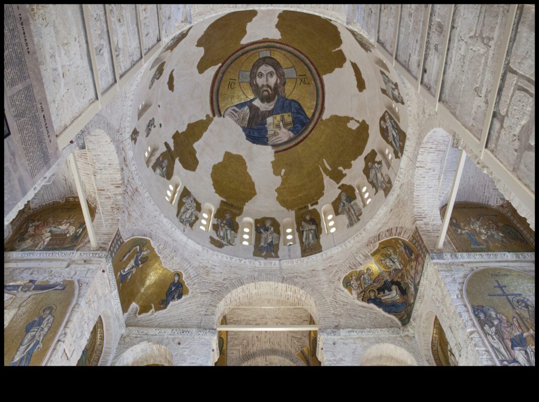 Dafni klosteris: freskas no Bizantijas dārgumiem