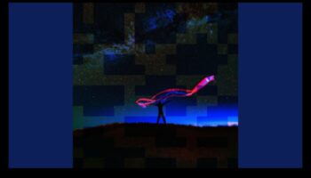 Debesu simfonija: zvaigznes un mākoņi nakts ainavās