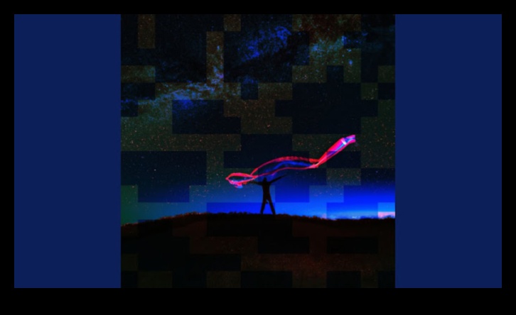 Debesu simfonija: zvaigznes un mākoņi nakts ainavās